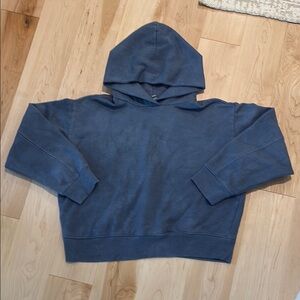 Blue Hooded Sweatshirt